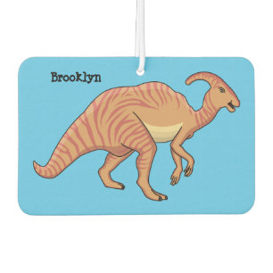 Niedliche Parasaurolophus-Dinosaurier-Cartoon-Abbi Autolufterfrischer