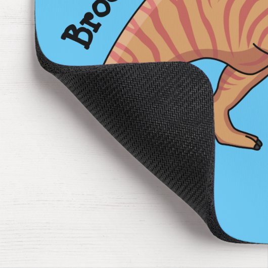 Niedliche Parasaurolophus-Dinosaurier-Cartoon-Abbi Mousepad (Ecke)