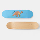 Niedliche Parasaurolophus-Dinosaurier-Cartoon-Abbi Skateboard (Horizontal)
