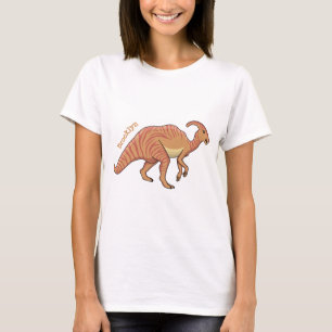 Niedliche Parasaurolophus-Dinosaurier-Cartoon-Abbi T-Shirt