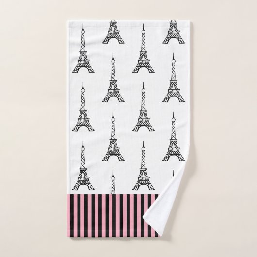 Niedliche Pariser Eiffelturm Badetücher Set Gesche (Handtuch)