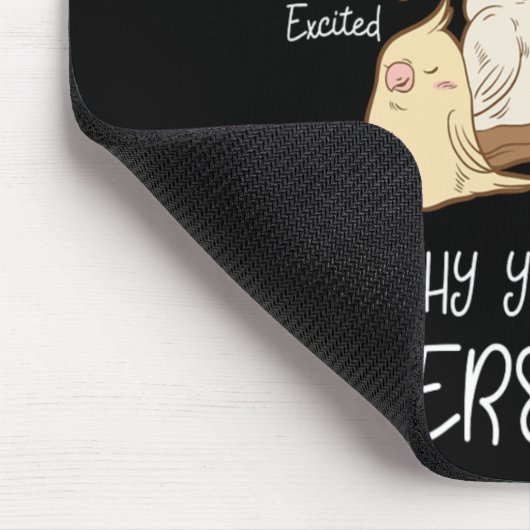 Niedliche Parrot Emotionen Persönlichkeit Attitude Mousepad (Ecke)