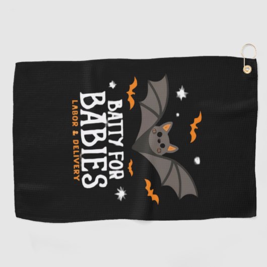 Niedliche Partie für Babyarbeit und Kinderkrankenh Golfhandtuch (Horizontal)