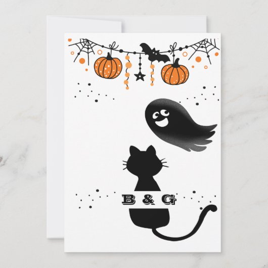 niedliche Party Einladung (Rückseite)