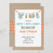 Niedliche Party Einladung (Vorne/Hinten)