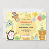 Niedliche Party Einladung (Vorderseite)