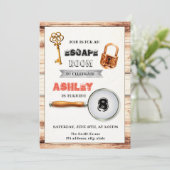 Niedliche Party Einladung des Fluchtraums (Stehend Vorderseite)