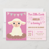 Niedliche Party Einladung zum Kindergeburtstag des (Vorderseite)