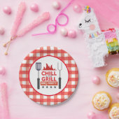 Niedliche Party-Grillen Pappteller (Party)