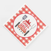 Niedliche Party-Grillen Serviette (Ecke)