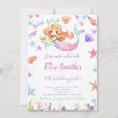 Niedliche Party-Karte für Mädchen Einladung (Vorderseite)
