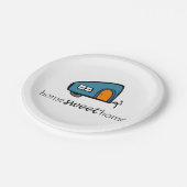 Niedliche Party-Teller Pappteller (Schrägansicht)