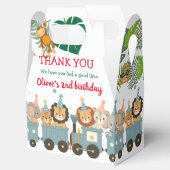 Niedliche Party Tiere im Zug Personalisiert Geschenkschachtel (Geöffnet)