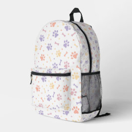 Niedliche Paste Druck Bedruckter Rucksack