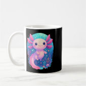 Niedliche Pastel Axolotl Unterwasser Kaffeetasse (Links)