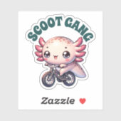 Niedliche Pastel Axolotls Neue Designs Vinyl St. Aufkleber (Blatt)