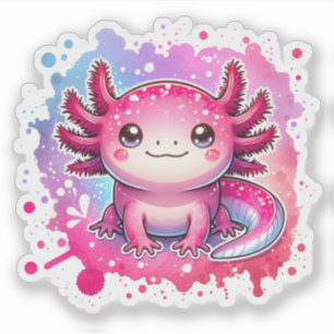 Niedliche Pastel Axolotls Neue Designs Vinyl St. Aufkleber