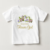Niedliche Pastel-Blume Hochzeitsblume Baby T-shirt (Vorderseite)