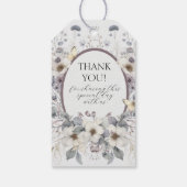 Niedliche Pastel Blume Jugendstil Girl Dusche Geschenkanhänger (Rückseite)