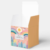 Niedliche Pastel Boho Regenbogen & Sonne Oberwald Geschenkschachtel (Geöffnet)