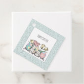 Niedliche Pastel Bunny Happy Oster Geschenkanhänger (Beispiel)