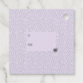 Niedliche Pastel Bunny Happy Oster Geschenkanhänger (Rückseite)