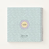 Niedliche Pastel Bunny Rabbit Happy Osterfest Indi Notizblock (Rückseite)