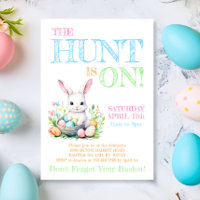 Niedliche Pastel Bunny Rabbit Ostereier Jagd