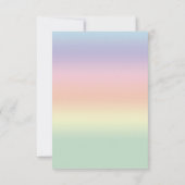 Niedliche Pastel Bunny Rabbit Ostereier Jagd Einladung (Rückseite)