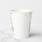 Niedliche Pastel Cactus Boho Llama jeden Geburtsta Pappbecher (Rechts)