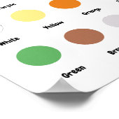 Niedliche Pastel Color Baby Kinderzimmer Bildung Poster (Ecke)