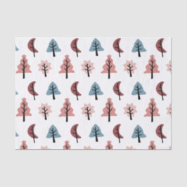 Niedliche Pastel Cookie Weihnachtsbaum Pattern Url Seidenpapier