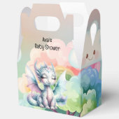 Niedliche Pastel Dragon Babydusche Geschenkschachtel (Offen)