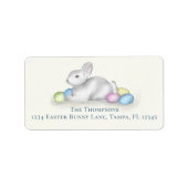 Niedliche Pastel Einfaches Ostern Sonnige Rücksend Adressaufkleber (Vorne)