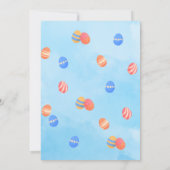 Niedliche Pastel Frühjahr Ostern Bunny Egg Hunt Einladung (Rückseite)