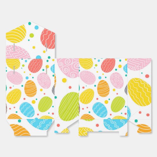 Niedliche Pastel gefärbte Ostereier Spaß Geschenkschachtel (Ungefaltet)
