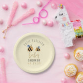 Niedliche Pastel-Gelbe Hummerdusche Pappteller (Party)