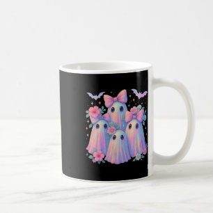 Niedliche Pastel Ghost Boo Crew Floral Matching Ha Kaffeetasse
