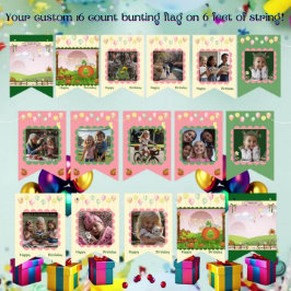 Niedliche Pastel Girl Familienmeilsteine Momente G Wimpelkette