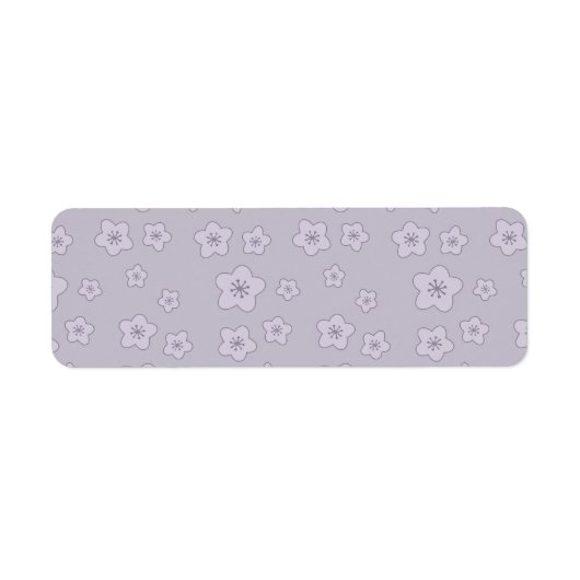 Niedliche Pastel Lavender Silver Cherry Blossom Mu (Vorne)