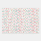 Niedliche Pastel-Liebe Herz-Regenbogen - Packpapie Geschenkpapier Set (Vorderseite 3)