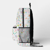Niedliche Pastel Llama Muster Bedruckter Rucksack (Rechts)