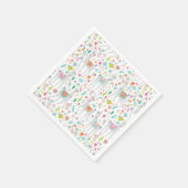 Niedliche Pastel Llama Muster Serviette (Ecke)