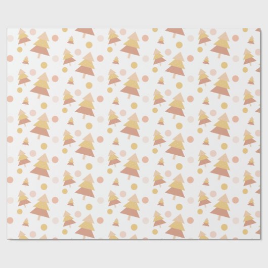 Niedliche Pastel Mid Blush Geschenkpapier (Flach)