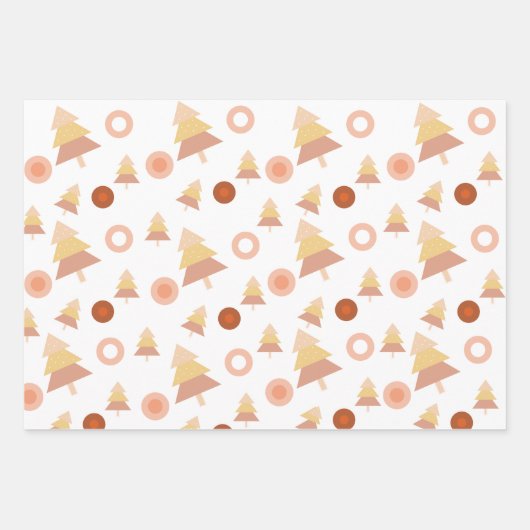 Niedliche Pastel Mid Blush Geschenkpapier Set (Vorderseite)