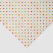 Niedliche Pastel Polka Dot Pattern Seidenpapier (Ausschnitt)