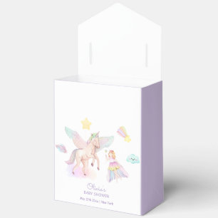 Niedliche Pastel Princess Unicorn Kinderdusche Geschenkschachtel