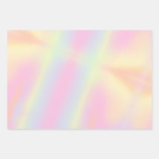 Niedliche Pastel-Rainbow-Marmormuster Geschenkpapier Set (Vorderseite 3)