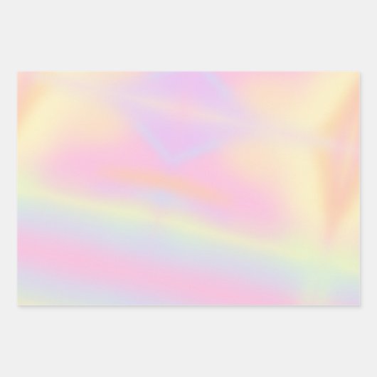 Niedliche Pastel-Rainbow-Marmormuster Geschenkpapier Set (Vorderseite 2)