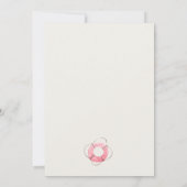 Niedliche Pastel Red Blue Sailboat Babydusche Dankeskarte (Rückseite)